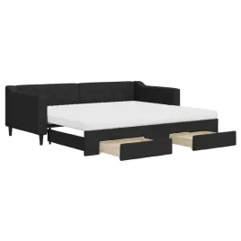 rozkladana-sofa-lozko-czarna-z-2-szufladami-223-x-100-x-67-cm