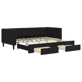 czarna-sofa-z-funkcja-spania-213-x-100-x-68-cm-2-szuflady-na-kolkach