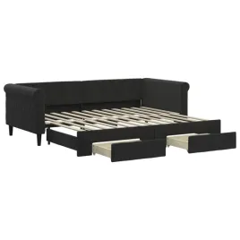 rozkladana-sofa-lozko-z-szufladami-aksamit-czarny-229x1925x68-cm