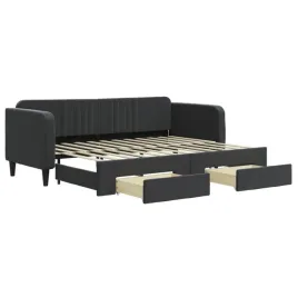 czarna-sofa-z-funkcja-spania-i-szufladami-223-x-90-x-75-cm