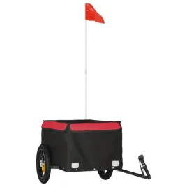 przyczepka-rowerowa-zelazna-czarno-czerwona-120x54x44-cm-nosnosc-30-kg