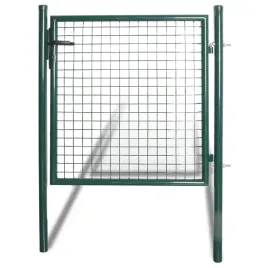 furtka-ogrodzeniowa-ze-stali-proszkowanej-ciemnozielona-100-x-150-cm