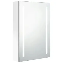 szafka-lazienkowa-z-lustrem-i-led-lsniacy-bialy-50x13x70-cm