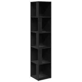 szafka-narozna-z-5-przegrodkami-czarna-33-x-33-x-1645-cm