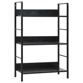 regal-z-3-polkami-drewnopochodny-stal-czarny-60x276x905-cm
