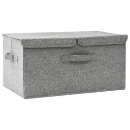 pojemnik-do-przechowywania-skladany-2-przegrody-szary-50x30x25-cm