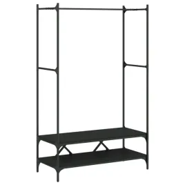 wieszak-na-ubrania-z-polkami-drewnopochodny-i-metal-czarny-100x45x1625