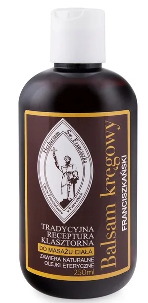 Franciszkański balsam kręgowy 250ml; Herbarium Św. Franciszka