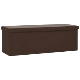 lawka-ze-schowkiem-tapicerowana-sztucznym-lnem-brazowa-110x38x38-cm