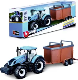 traktor-new-holland-z-przyczepa-motorized-zestaw-farm-burago-3-lata