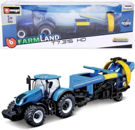 traktor-new-holland-t7-315-hd-maszyna-farm-motorized-zestaw-burago-3-lata