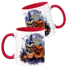kubek-ceramiczny-330ml-czerwony-wzory-halloween-jesien-na-prezent