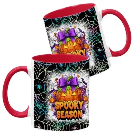 kubek-ceramiczny-330ml-czerwony-wzory-halloween-jesien-na-prezent