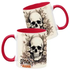 kubek-ceramiczny-330ml-czerwony-wzory-halloween-jesien-na-prezent