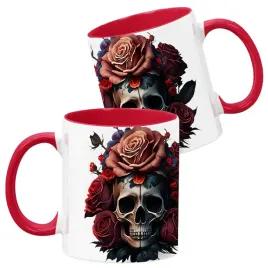 kubek-ceramiczny-330ml-czerwony-wzory-halloween-jesien-na-prezent