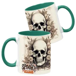 kubek-ceramiczny-ciemno-zielony-wzory-halloween-jesien-na-prezent
