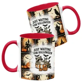 kubek-ceramiczny-330ml-czerwony-wzory-halloween-jesien-na-prezent