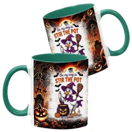 kubek-ceramiczny-ciemno-zielony-wzory-halloween-jesien-na-prezent