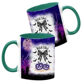 kubek-ceramiczny-ciemno-zielony-wzory-halloween-jesien-na-prezent