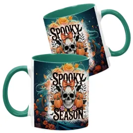 kubek-ceramiczny-ciemno-zielony-wzory-halloween-jesien-na-prezent