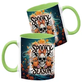 kubek-ceramiczny-330ml-zielony-wzory-halloween-jesien-na-prezent