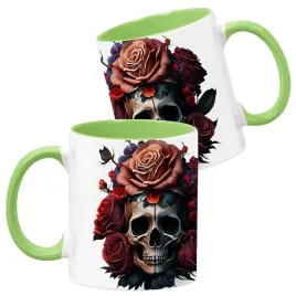 kubek-ceramiczny-330ml-zielony-wzory-halloween-jesien-na-prezent