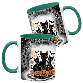 kubek-ceramiczny-ciemno-zielony-wzory-halloween-jesien-na-prezent