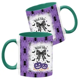 kubek-ceramiczny-ciemno-zielony-wzory-halloween-jesien-na-prezent