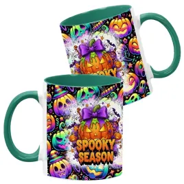 kubek-ceramiczny-ciemno-zielony-wzory-halloween-jesien-na-prezent