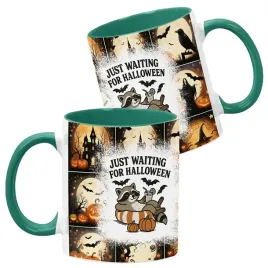 kubek-ceramiczny-ciemno-zielony-wzory-halloween-jesien-na-prezent