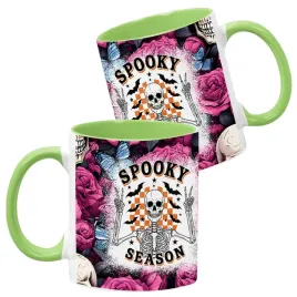 kubek-ceramiczny-330ml-zielony-wzory-halloween-jesien-na-prezent