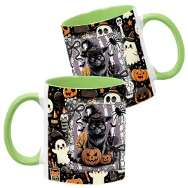 kubek-ceramiczny-330ml-zielony-wzory-halloween-jesien-na-prezent