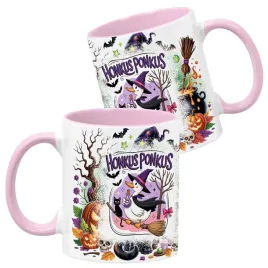 kubek-ceramiczny-330ml-rozowy-wzory-halloween-jesien-na-prezent