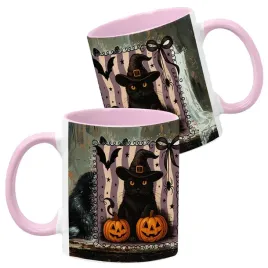 kubek-ceramiczny-330ml-rozowy-wzory-halloween-jesien-na-prezent