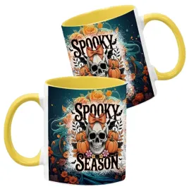 kubek-ceramiczny-330ml-zolty-wzory-halloween-jesien-na-prezent