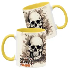 kubek-ceramiczny-330ml-zolty-wzory-halloween-jesien-na-prezent