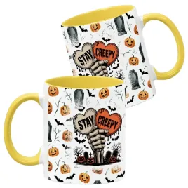 kubek-ceramiczny-330ml-zolty-wzory-halloween-jesien-na-prezent