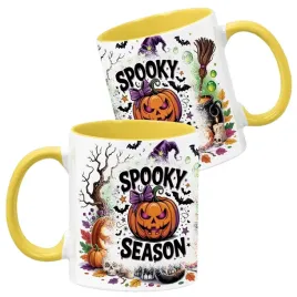 kubek-ceramiczny-330ml-zolty-wzory-halloween-jesien-na-prezent