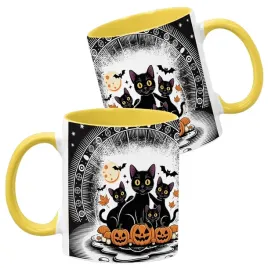 kubek-ceramiczny-330ml-zolty-wzory-halloween-jesien-na-prezent