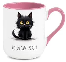 kubek-rozowy-elegant-na-prezent-jestem-oaza-spokoju-smieszne-wzory
