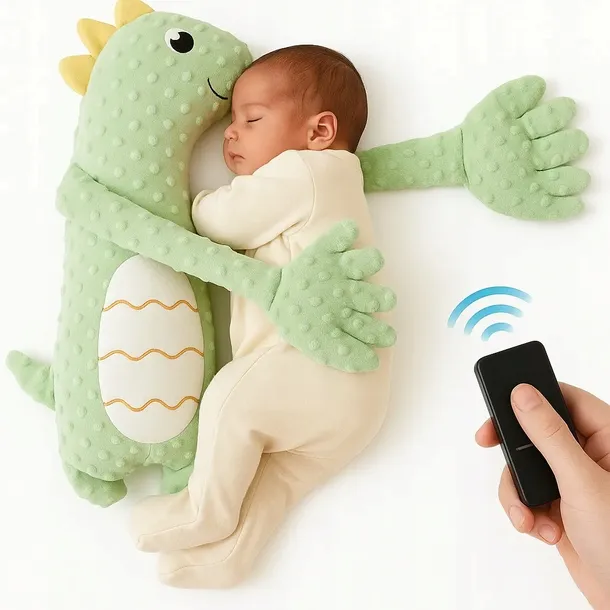 Pluszowa poduszka uspokajający dinozaur do zasypiania klepania baby shower
