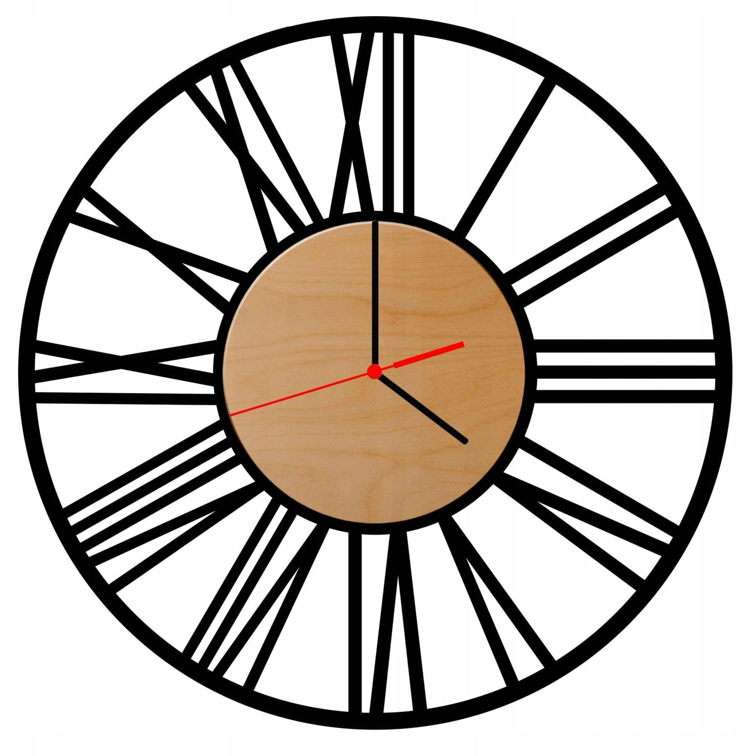 Promocja Duży Ścienny Zegar Loft Rzymski Retro 65 Cm 3d wyprzedaż przecena