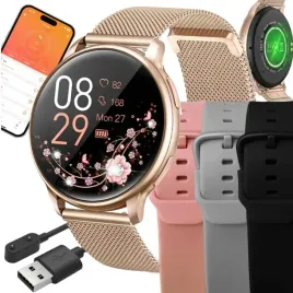 smartwatch-zegarek-damski-polskie-menu-rozmowy-powiadomienia-sport-4-paski