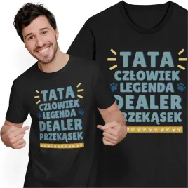 koszulka-meska-dzien-taty-ojca-t-shirt-dla-taty-czlowiek-legenda-pies-kot