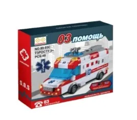 klocki-ambulans-48-pcs-karetka-swiatlo-dzwiek