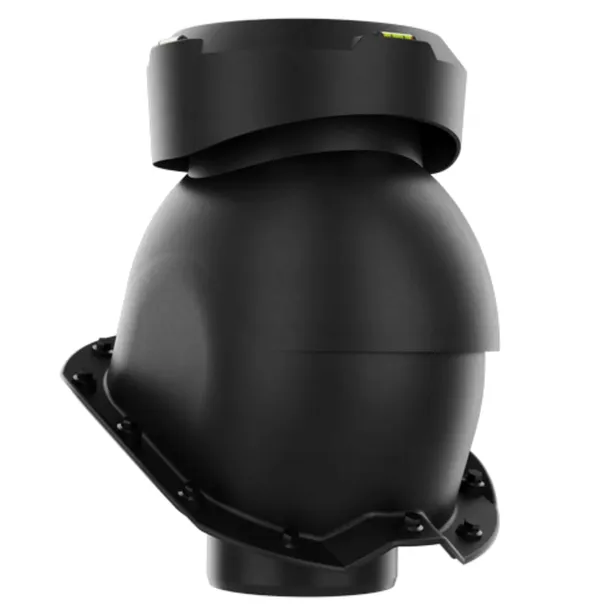 Kominek wywietrznik kanalizacyjny fi110 TRAPEZ T18 CZARNY RAL 9005