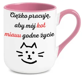 kubek-rozowy-elegant-na-prezent-ciezko-pracuje-aby-moj-kot-miauu-godne