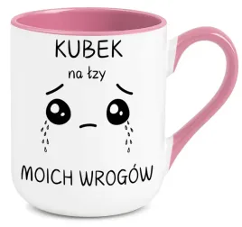 kubek-rozowy-elegant-na-prezent-kubek-na-lzy-moich-wrogow-wzory-smieszne
