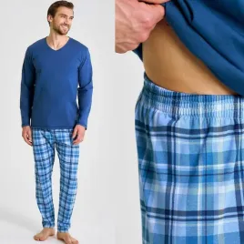 pizama-meska-bawelniana-ciepla-dluga-polski-produkt-taro-mark-4xl