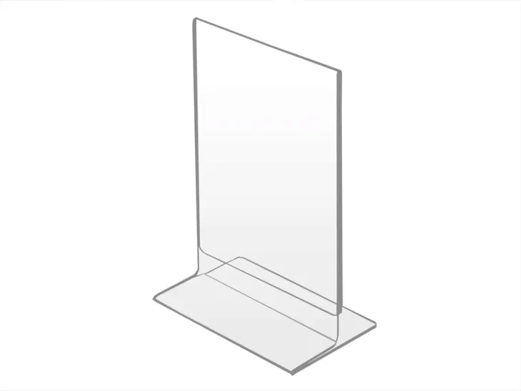 STOJAK NA MENU ULOTKI DWUSTRONNY PLEXI A6 PIONOWY